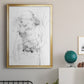 Graphite Abstract IV - Modern Framed Canvas Print