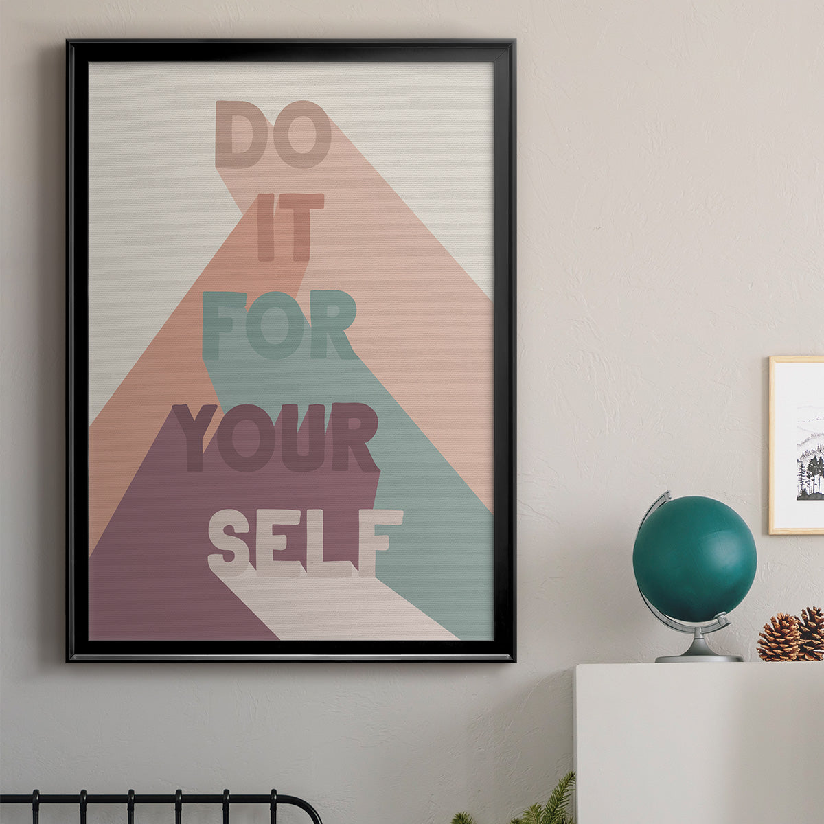 For Yourself - Modern Framed Canvas Print