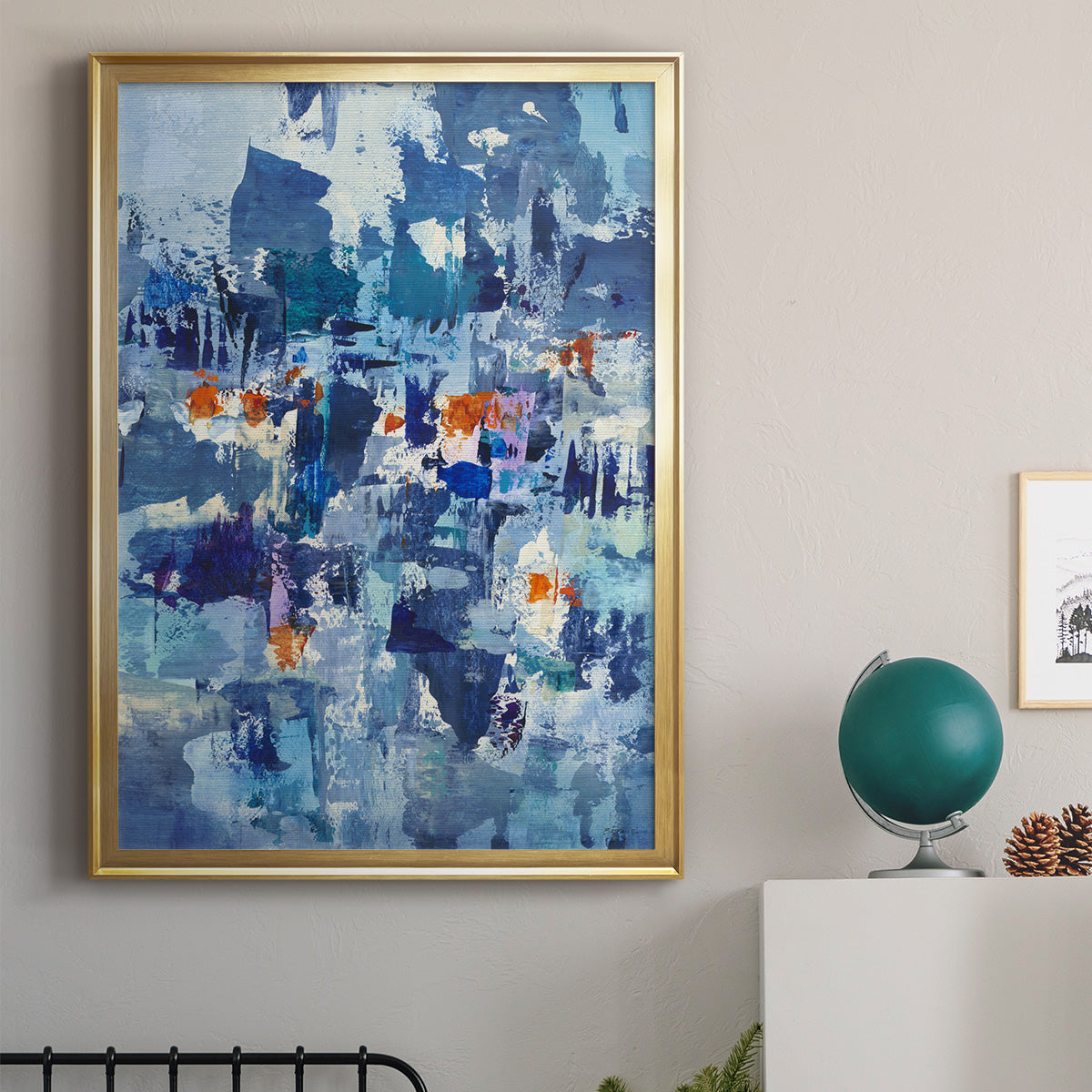 Reticent III - Modern Framed Canvas Print