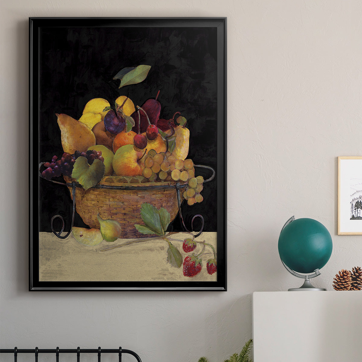Fruit Basket II Revisit - Modern Framed Canvas Print