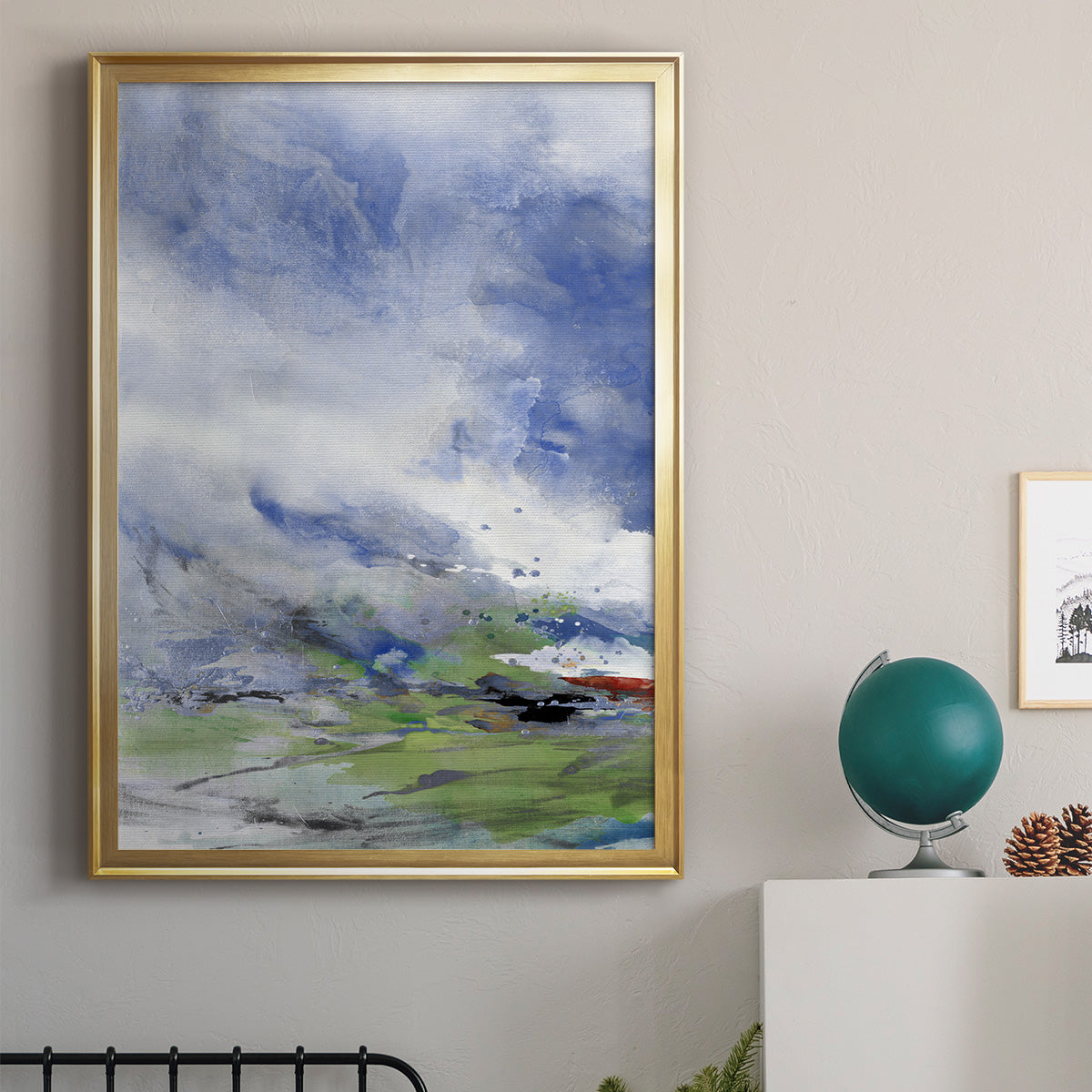 Spring Air - Modern Framed Canvas Print