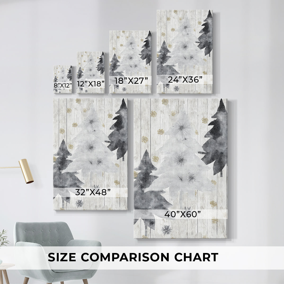 Silver Manger at Night - Canvas Art Print