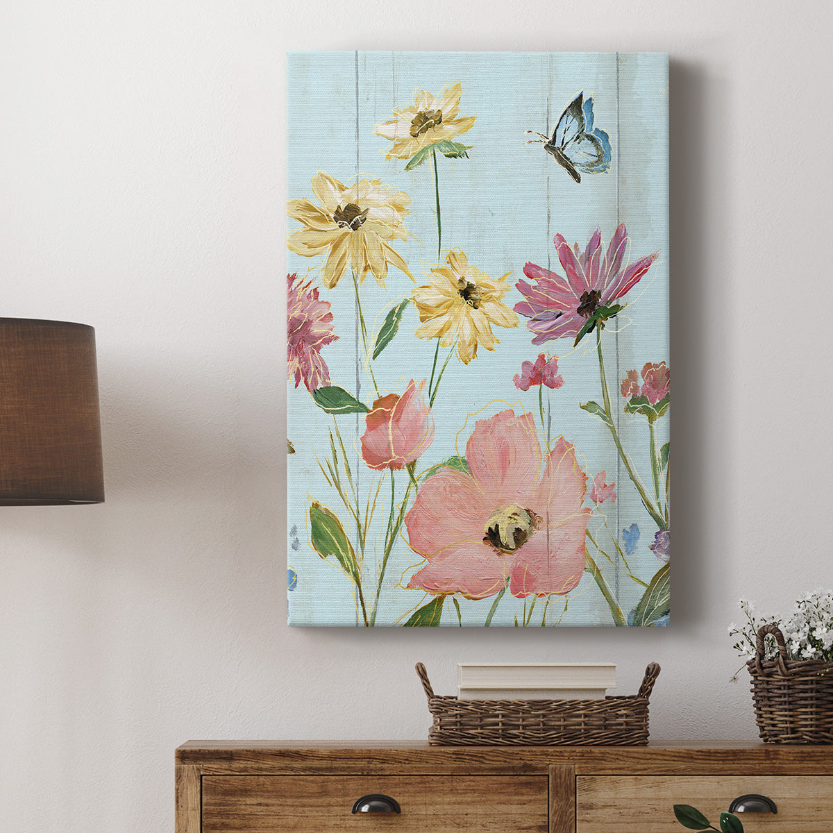 Wildflower Flutter II Premium Gallery Wrapped Canvas - Ready to Hang