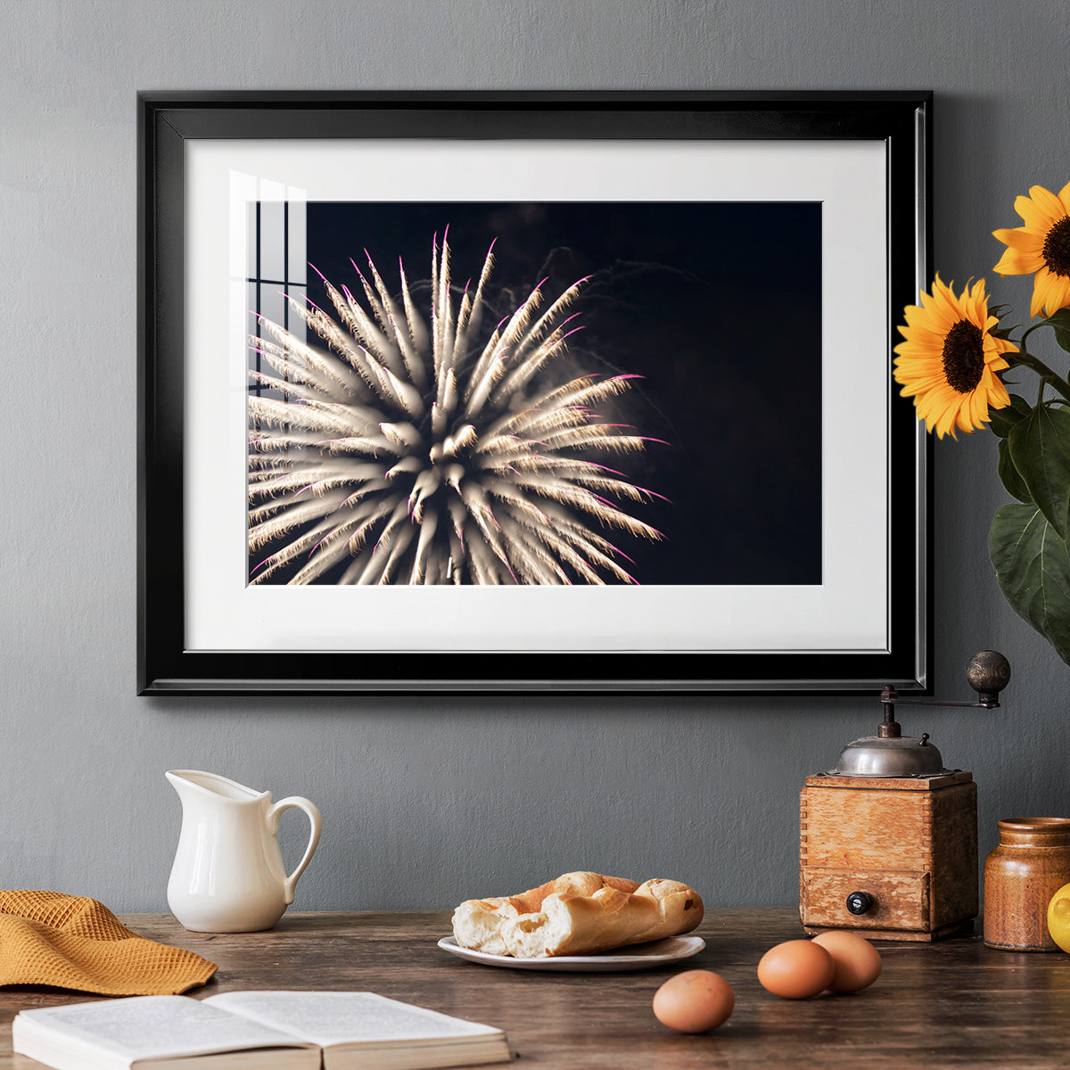 Sky Bloom - Modern Framed Art Print
