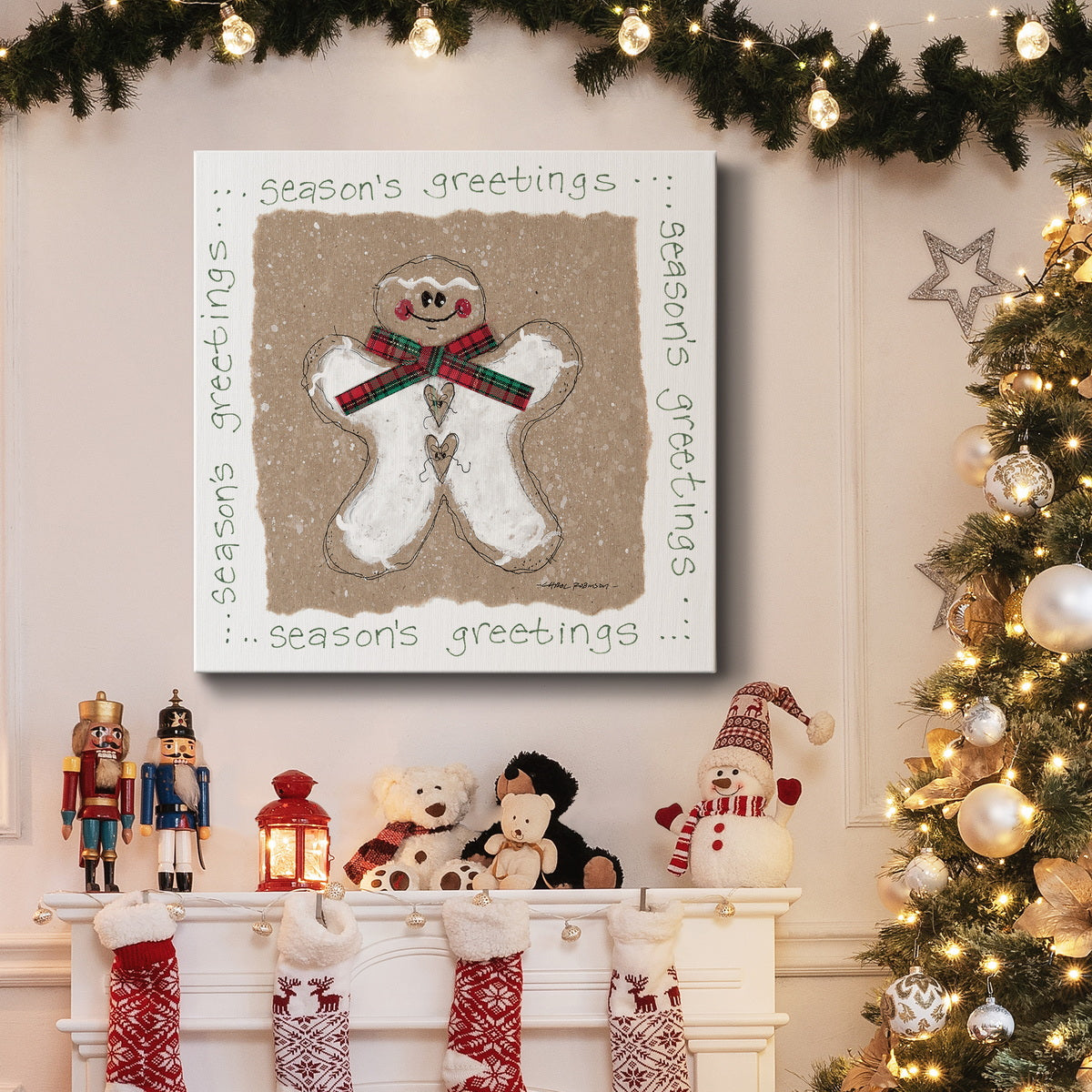 Gingerbread Man - Canvas Art Print