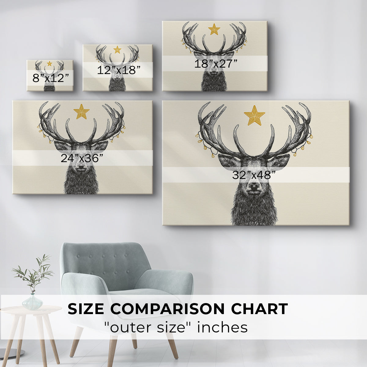 Tinsel-Gold Snow at Dawn - Canvas Art Print