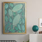 Blue Orbs II - Modern Framed Canvas Print