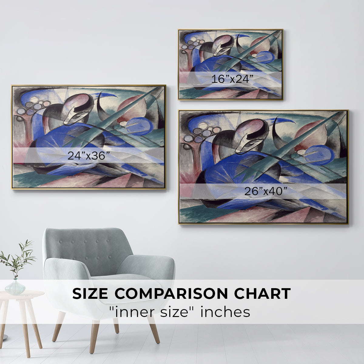 Dreaming Horse, 1913 - Floater Framed Canvas Print