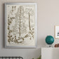 Sepia Botanical Journal V - Modern Framed Canvas Print