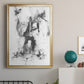 Graphite Abstract II - Modern Framed Canvas Print
