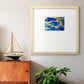 Blue and Gold Abstrat I Premium Framed Print Double Matboard