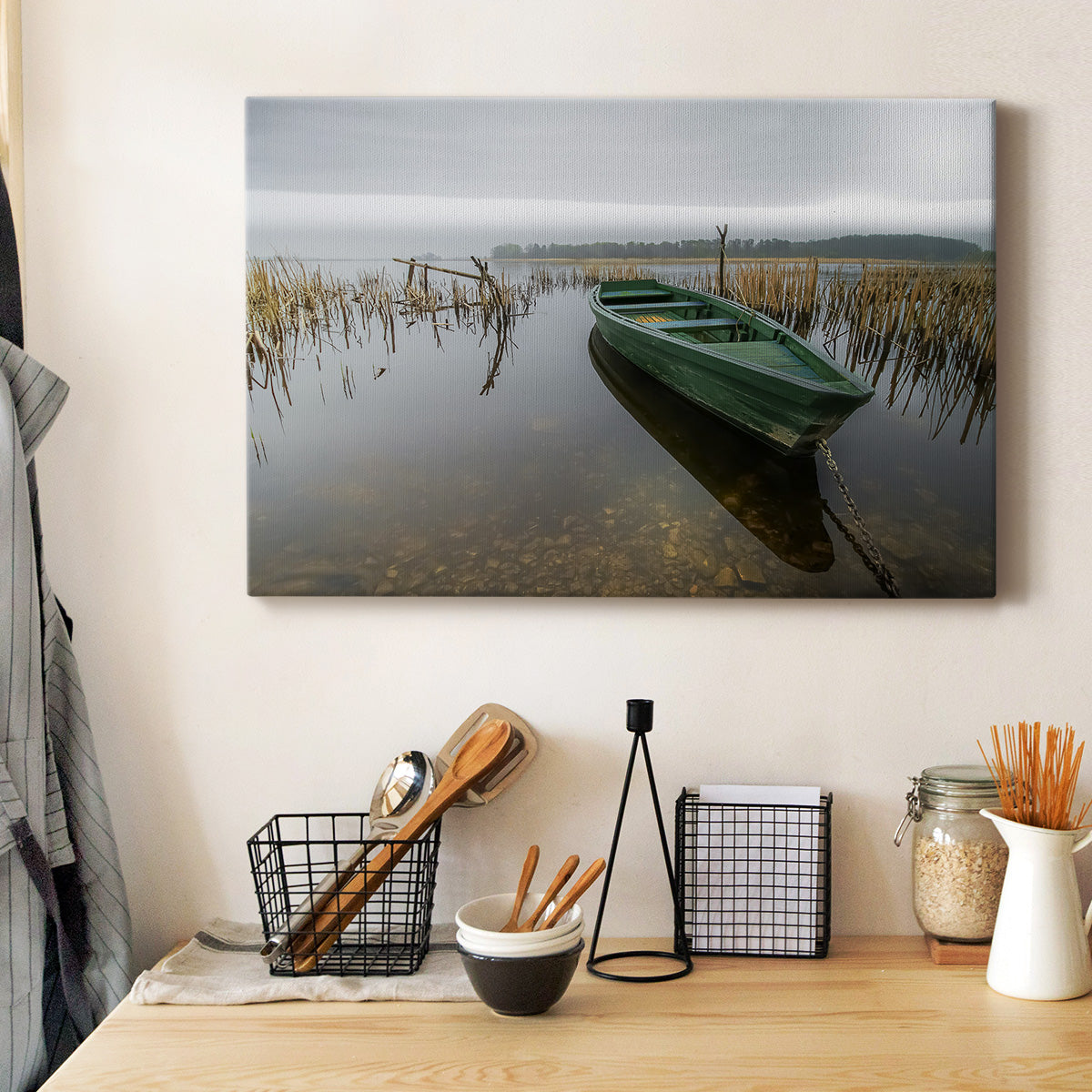 Green One Premium Gallery Wrapped Canvas - Ready to Hang