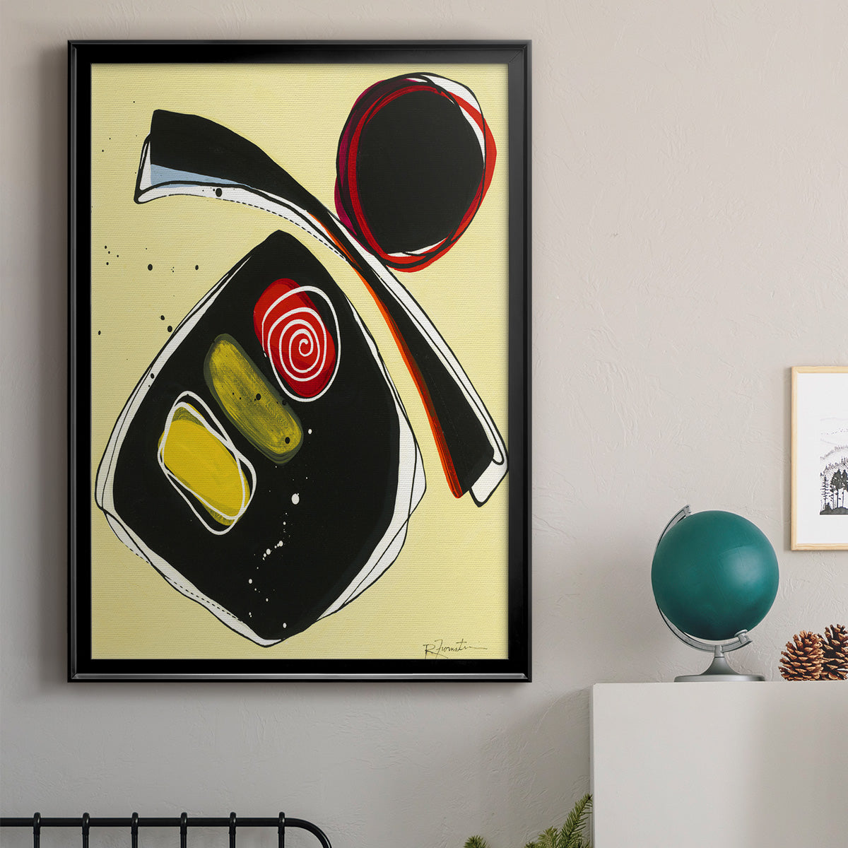 Wanna Play? III - Modern Framed Canvas Print