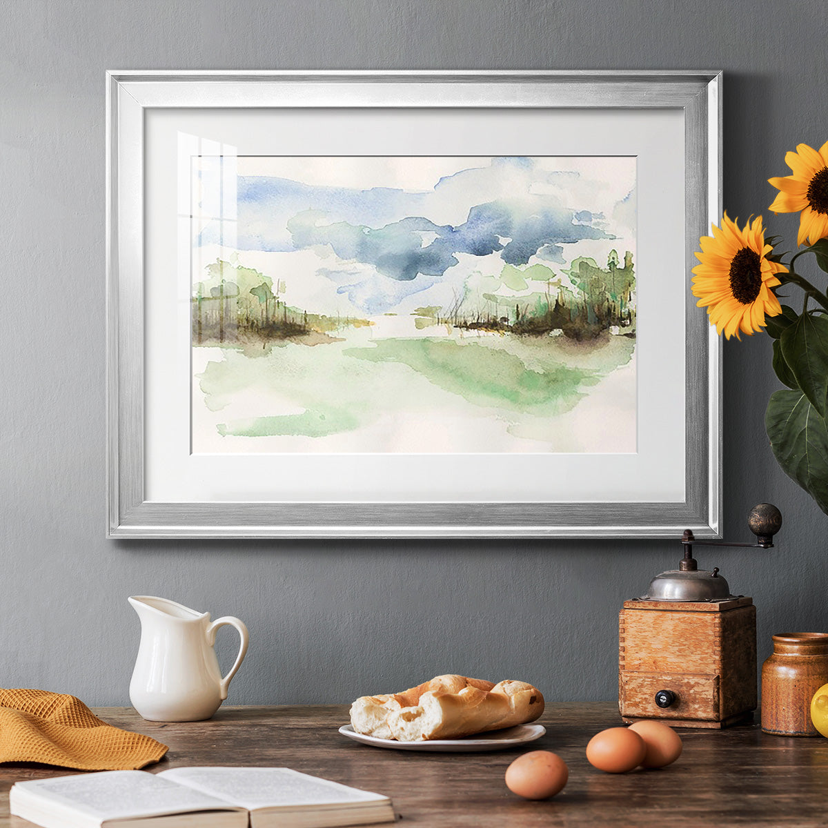 Brush Thickets II - Modern Framed Art Print
