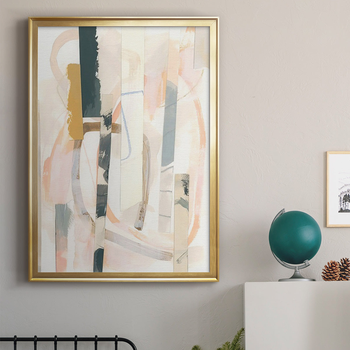 Melon Litmus II - Modern Framed Canvas Print