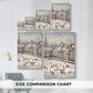Frostlit Nativity Village - Canvas Art Print