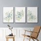 Seafoam Petals I - Framed Premium Gallery Wrapped Canvas L Frame 3 Piece Set - Ready to Hang