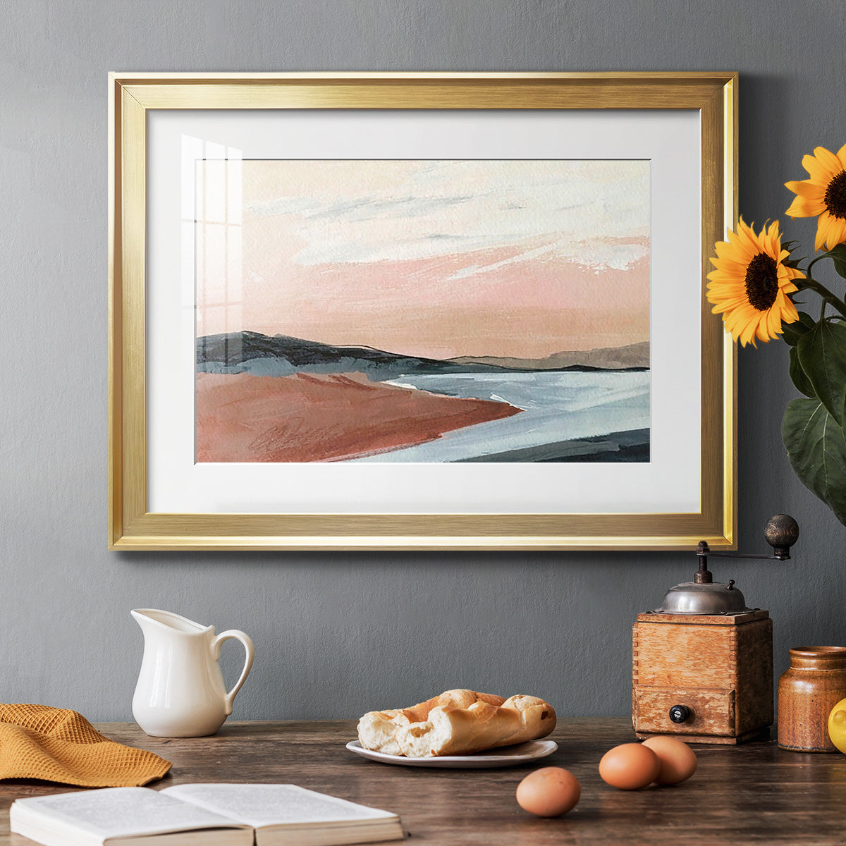 Paynes Coast I - Modern Framed Art Print