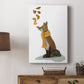 Fox Leaves on Nose - Canvas Art Print