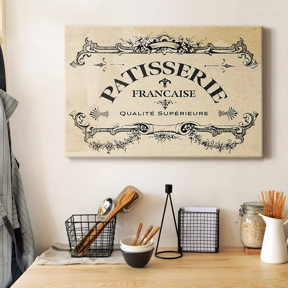 Antique French Label I - Canvas Art Print