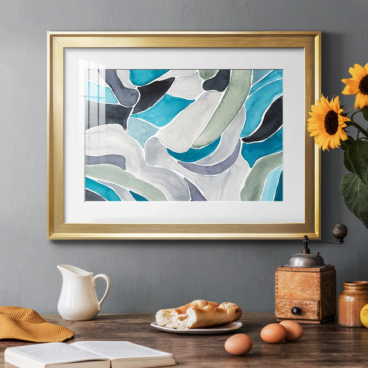 Subtle Billows I - Modern Framed Art Print