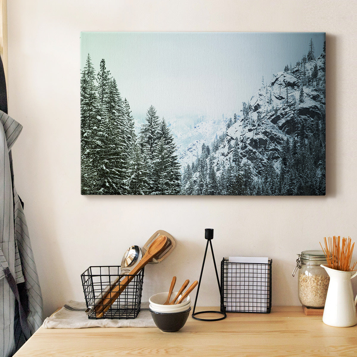 Snowfall in Cascadia II V1 - Canvas Art Print