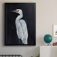 Calm Great Egret I - Modern Framed Canvas Print