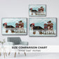 Christmas Mutt Sled - Floater Framed Canvas Print