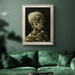 Head of a Skeleton with a Burning Cigarette - Ornate Framed Canvas Print