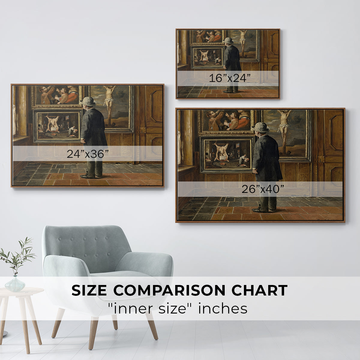 The Picture Lover, 1884 - Floater Framed Canvas Print