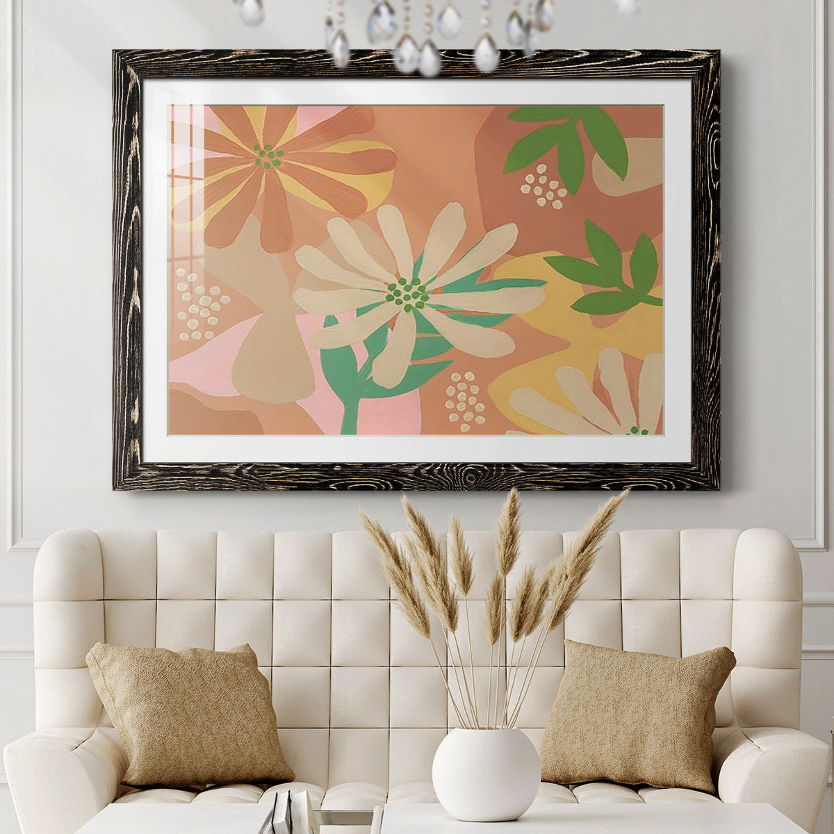 Neutral Blooms III-Premium Framed Print - Ready to Hang