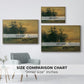 Wallowing Deer on the Shore of a Mountain Lake, c. 1850 - Floater Framed Canvas Print