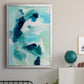 Teal Composition I - Modern Framed Canvas Print