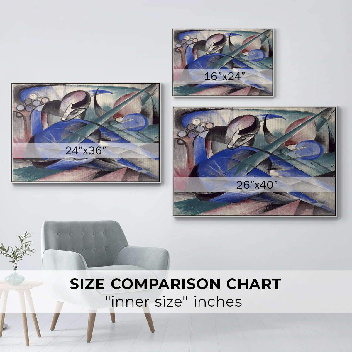 Dreaming Horse, 1913 - Floater Framed Canvas Print