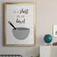 Lick the Bowl - Modern Framed Canvas Print