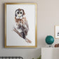 Barred Owl Impressions II - Modern Framed Canvas Print