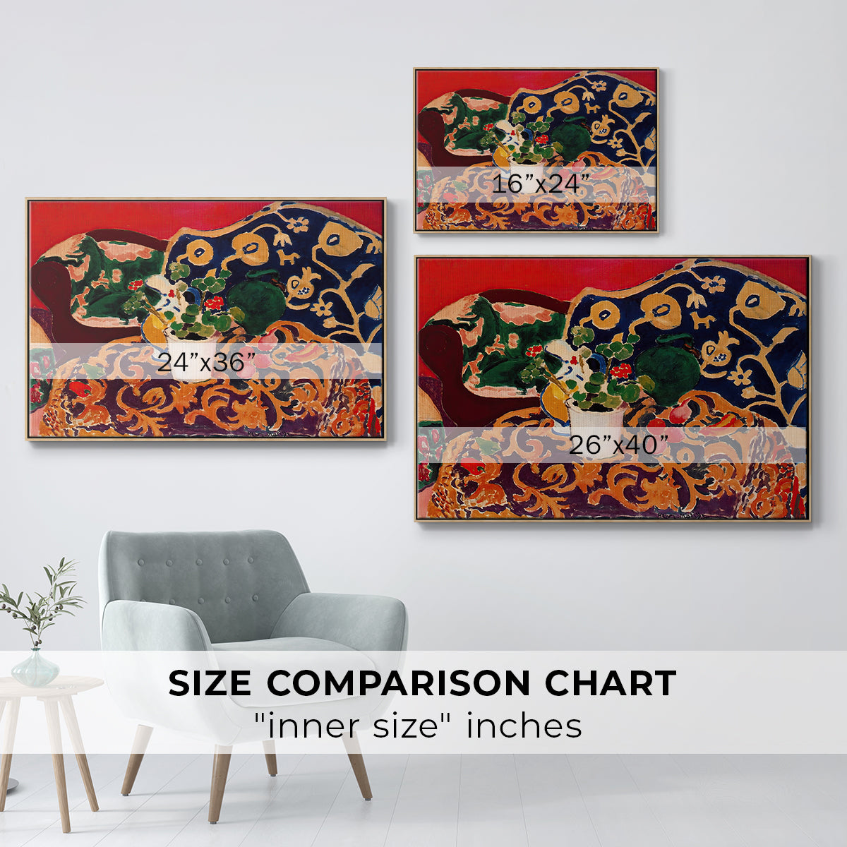 Spanish Still Life, c. 1910 - Floater Framed Canvas Print