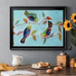 Bitty Birds I - Modern Framed Canvas Print