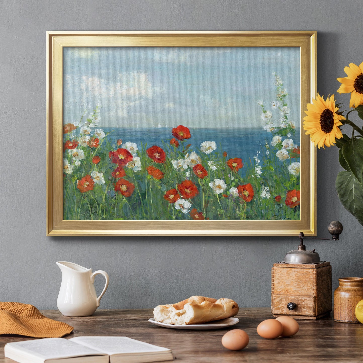 Through the Flowers Premium Classic Framed Canvas - Ready to Hang