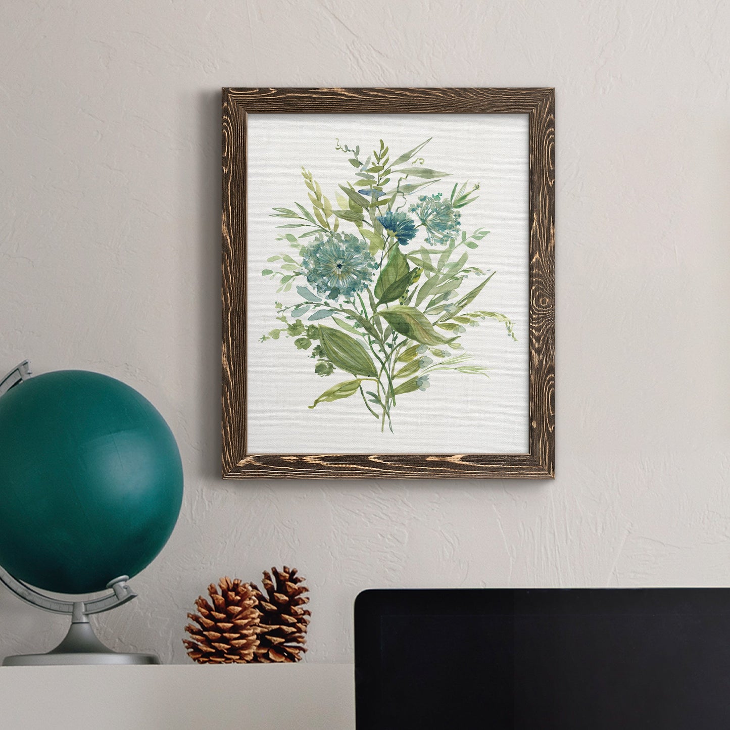 Greenery II - Premium Canvas Framed in Barnwood - Ready to Hang