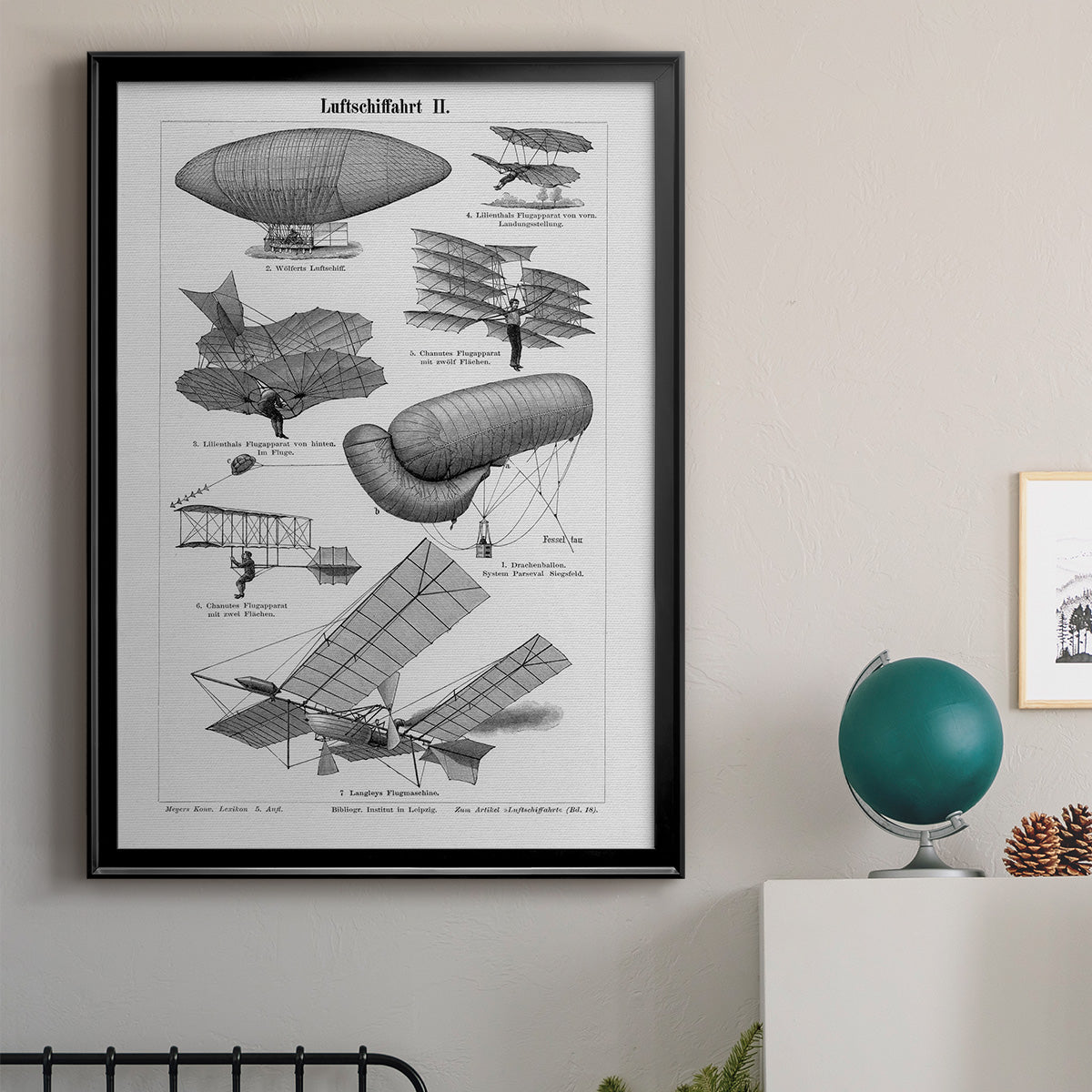 Industrial Flight - Modern Framed Canvas Print