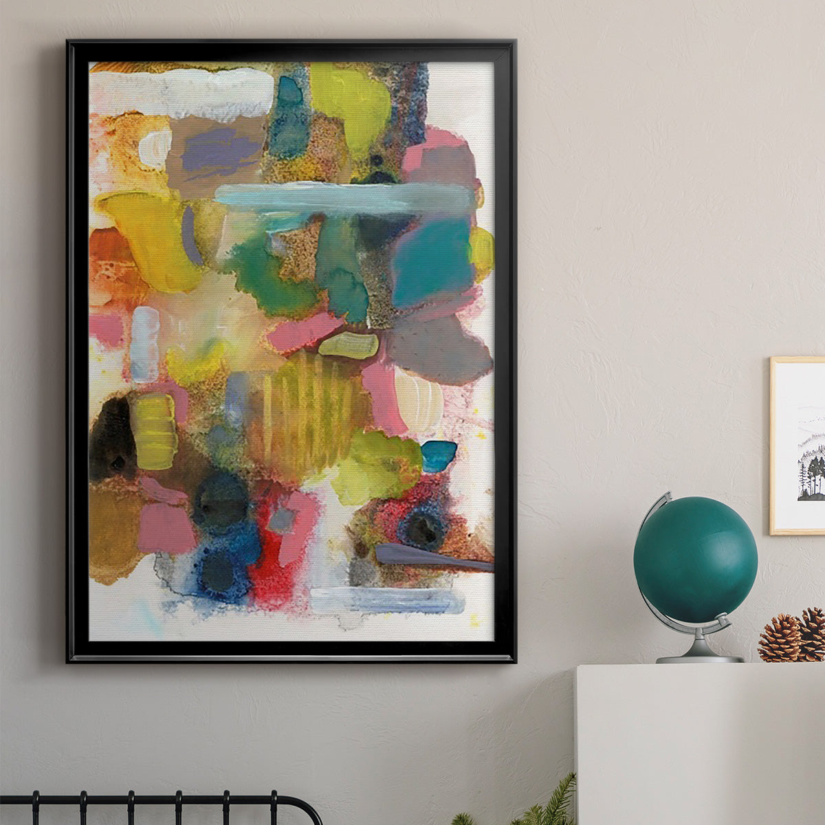 Everything at Once II - Modern Framed Canvas Print