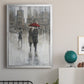 Rain in The City II - Modern Framed Canvas Print