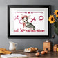 Puppy Valentine Collection A - Modern Framed Art Print