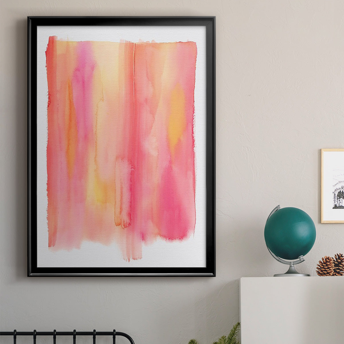 Summer Sherbet Wash II - Modern Framed Canvas Print