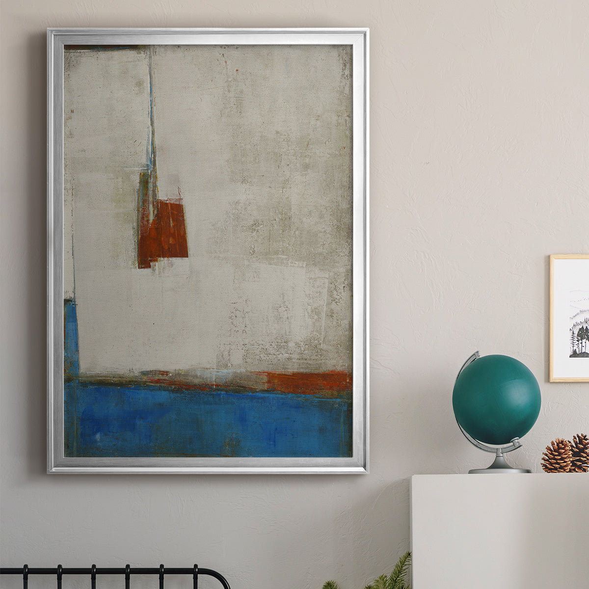 Take that Road - Modern Framed Canvas Print