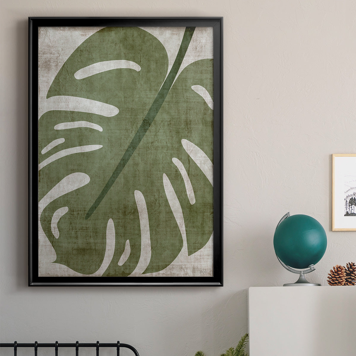 Island Greenery II - Modern Framed Canvas Print