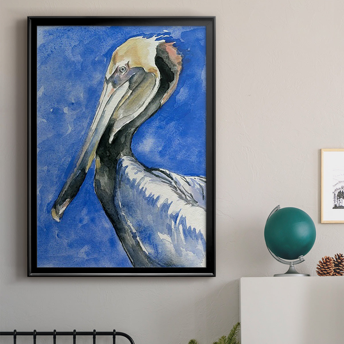 Pelican Pool II - Modern Framed Canvas Print