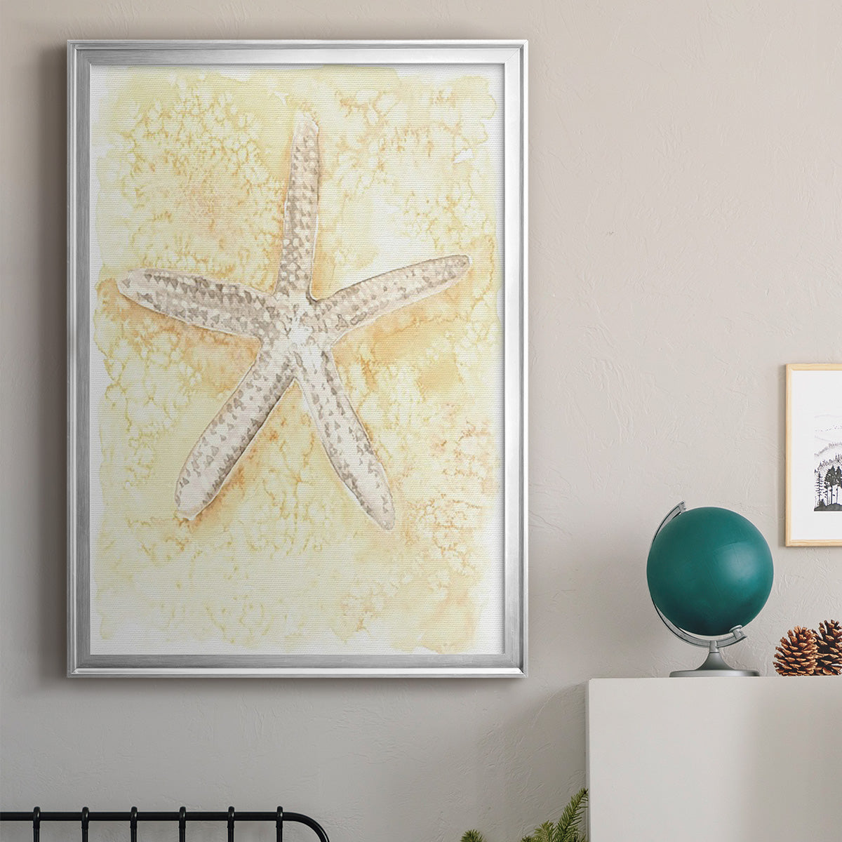 Salty Seashell I - Modern Framed Canvas Print
