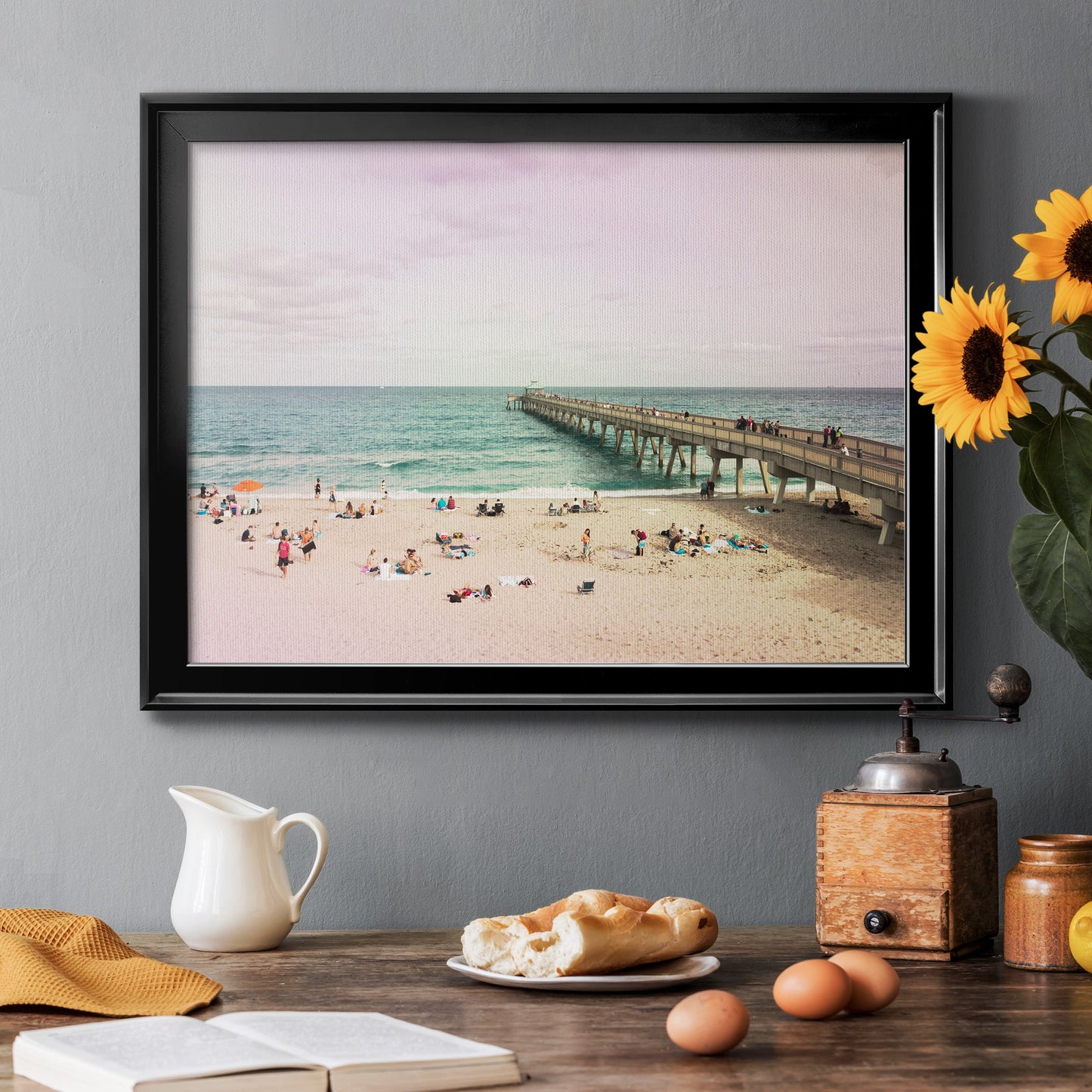 Deerfield Beach Premium Classic Framed Canvas - Ready to Hang